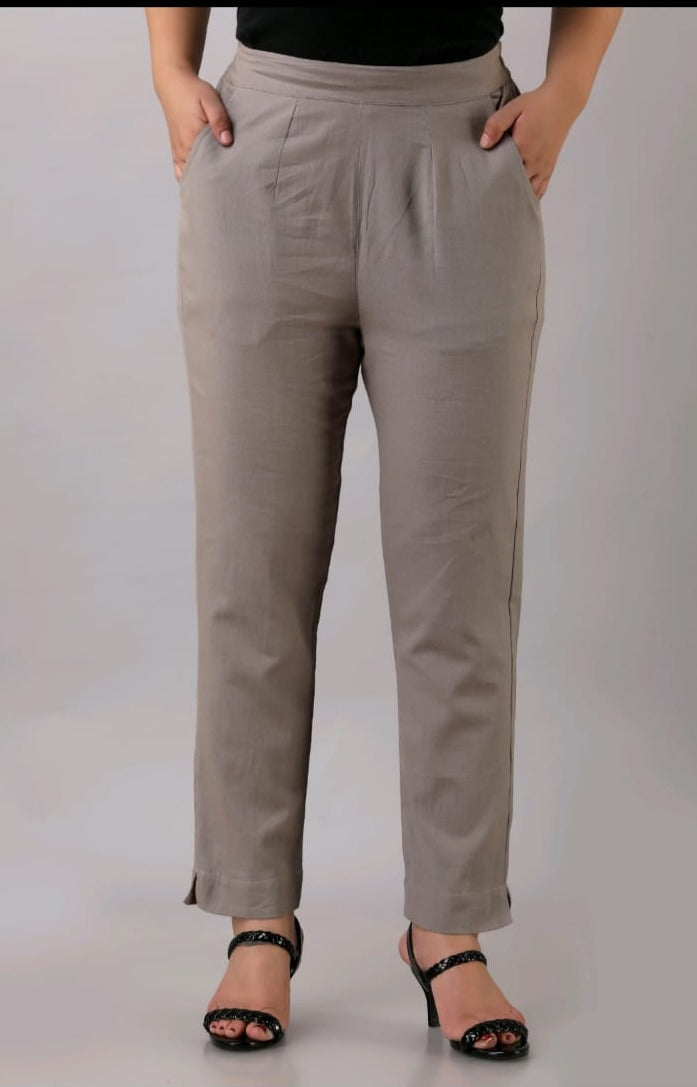 Women Regular Fit Cotton Pant